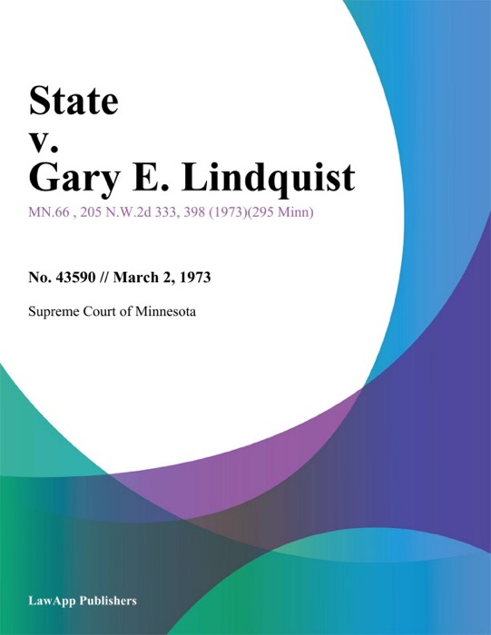 State v. Gary E. Lindquist