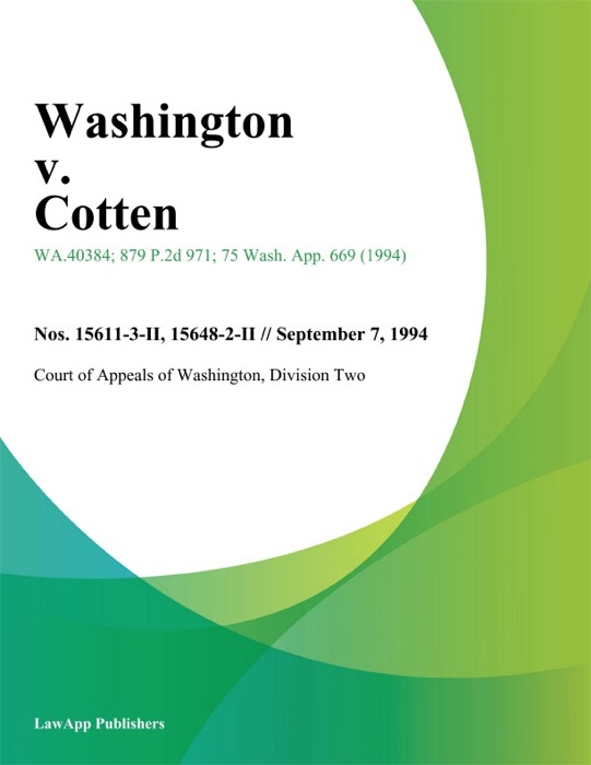 Washington V. Cotten