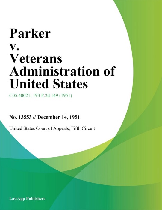 Parker v. Veterans Administration of United States