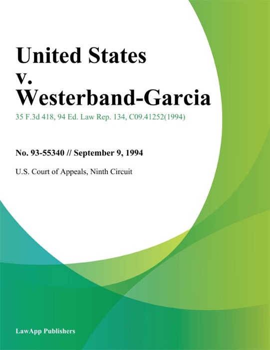 United States v. Westerband-Garcia