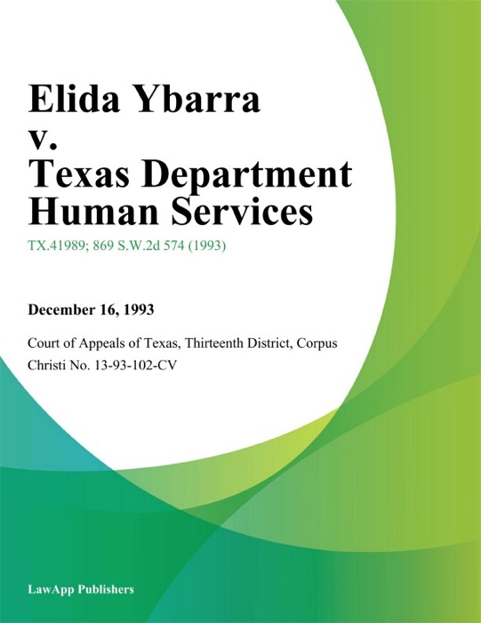 Elida Ybarra v. Texas Department Human Services