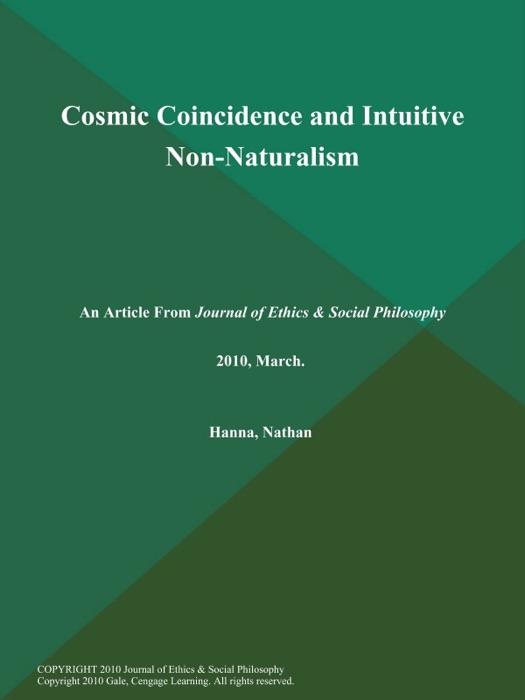 Cosmic Coincidence and Intuitive Non-Naturalism