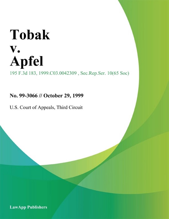 Tobak v. Apfel