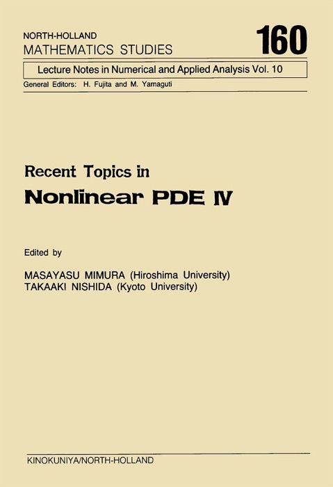 Recent Topics In Nonlinear PDE IV