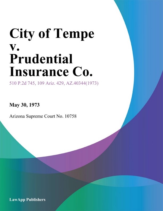City of Tempe v. Prudential Insurance Co.