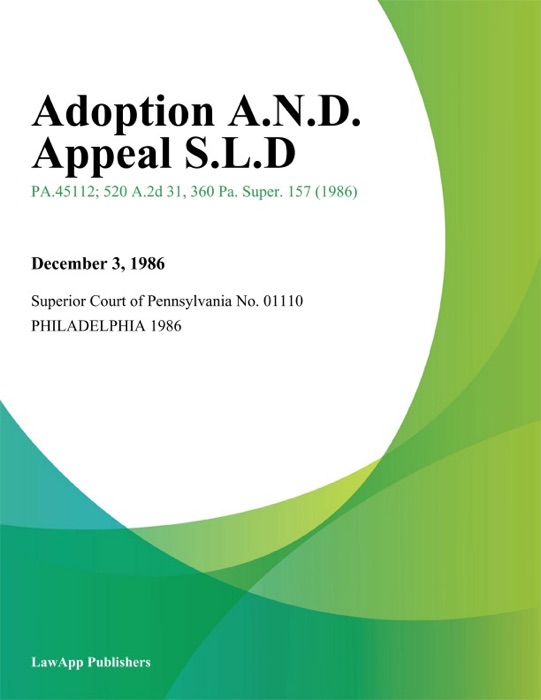 Adoption A.N.D. Appeal S.L.D.