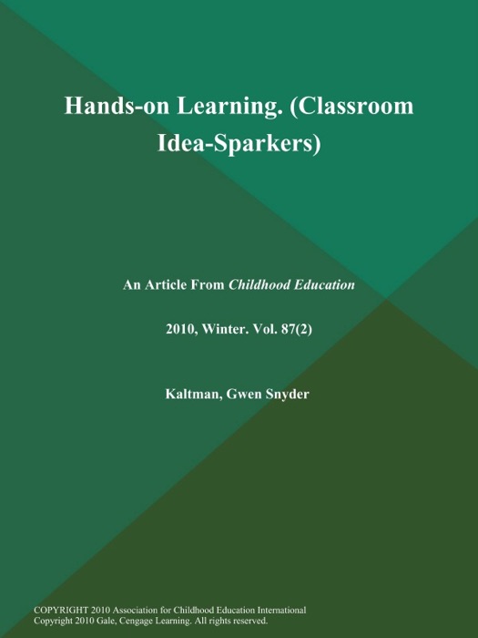 Hands-on Learning (Classroom Idea-Sparkers)