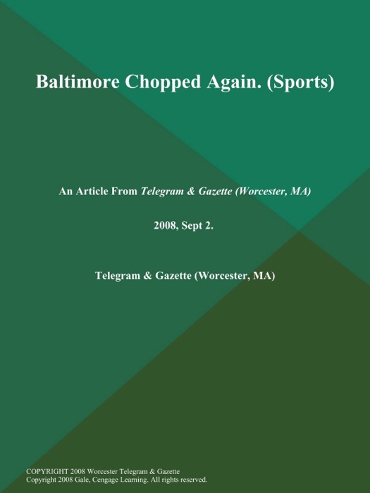 Baltimore Chopped Again (Sports)