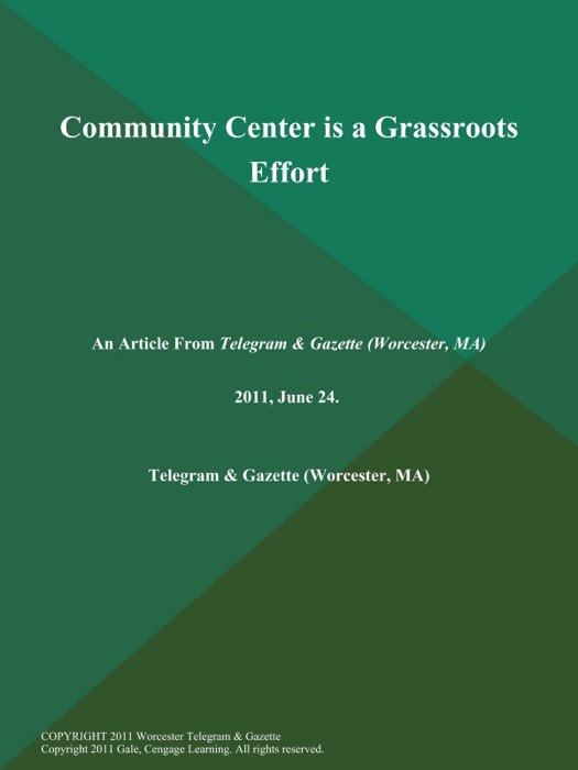 Community Center is a Grassroots Effort