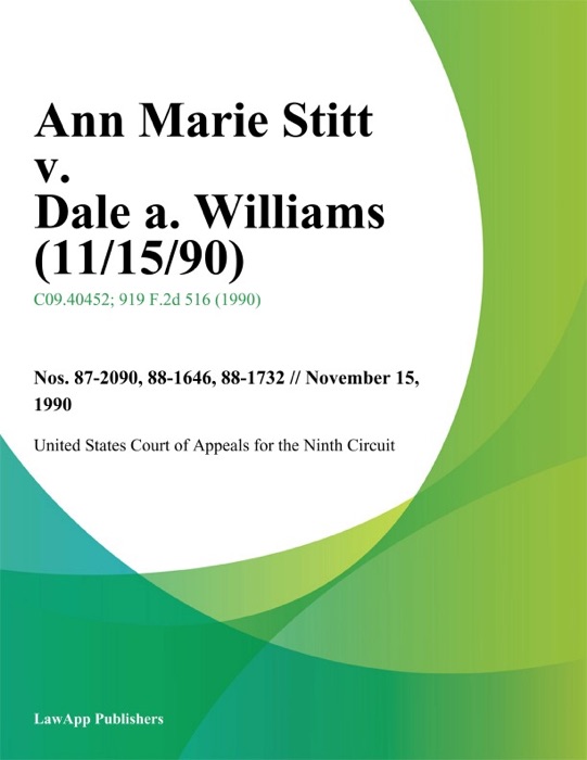 Ann Marie Stitt V. Dale A. Williams (11/15/90)