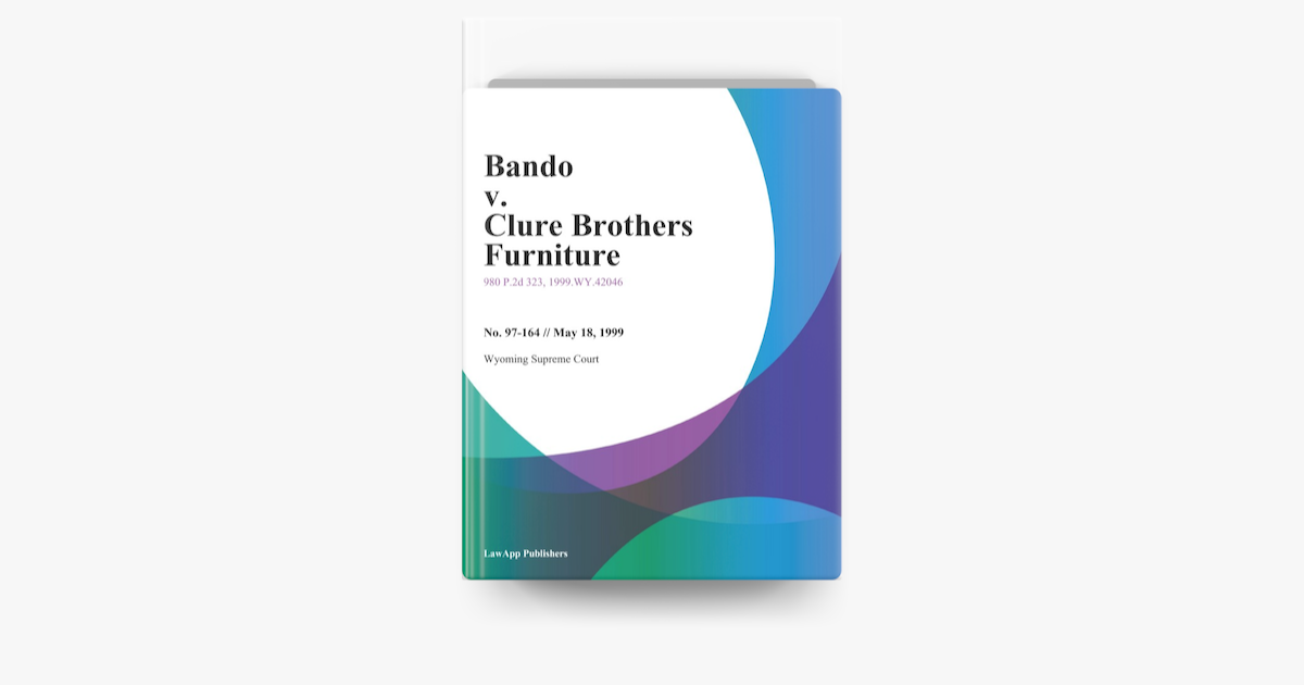 Bando V Clure Brothers Furniture On Apple Books