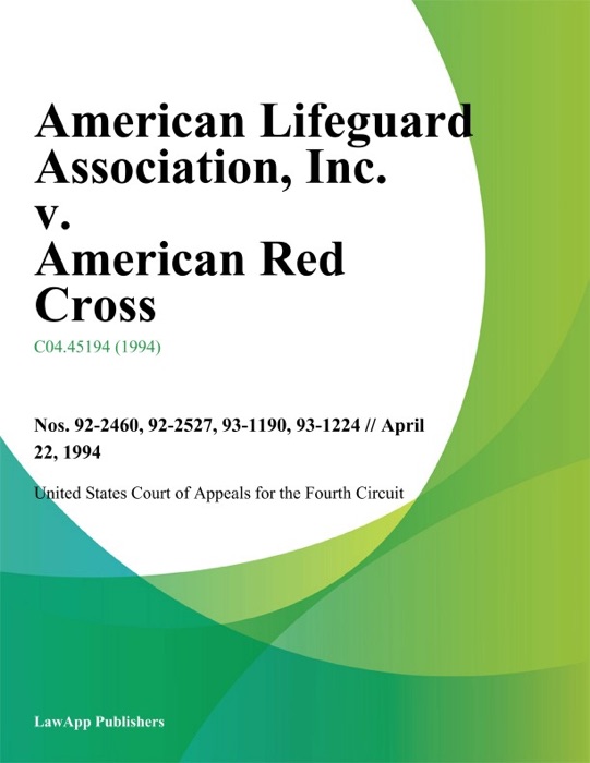 American Lifeguard Association, Inc. v. American Red Cross