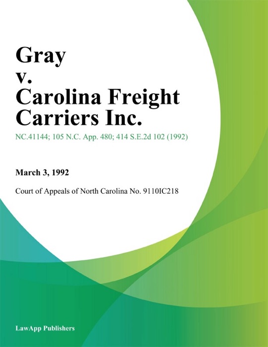 Gray v. Carolina Freight Carriers Inc.