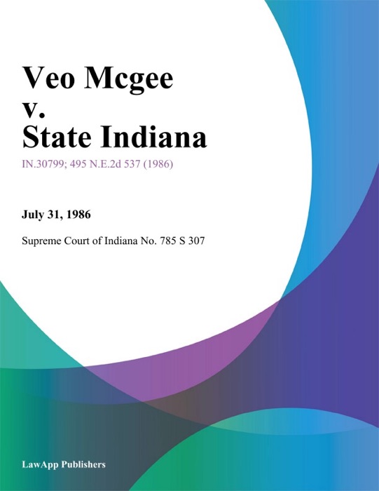 Veo Mcgee v. State Indiana