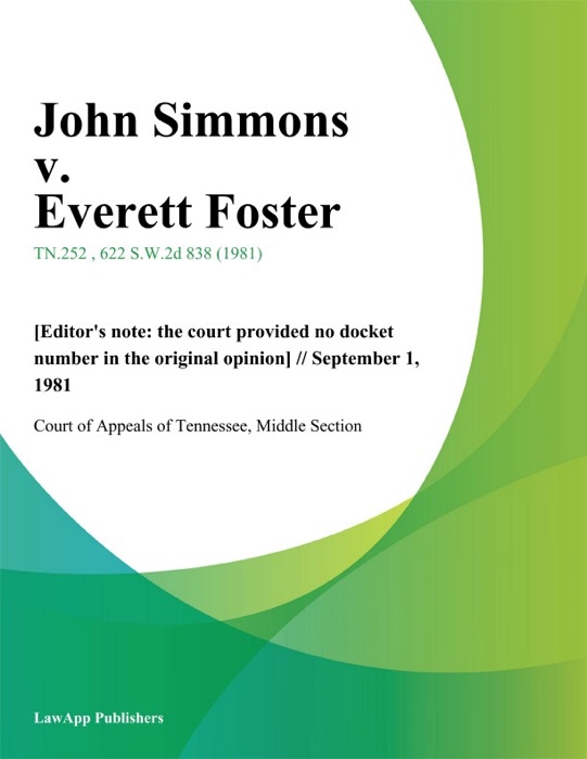 John Simmons v. Everett Foster