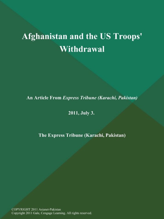 Afghanistan and the US Troops' Withdrawal