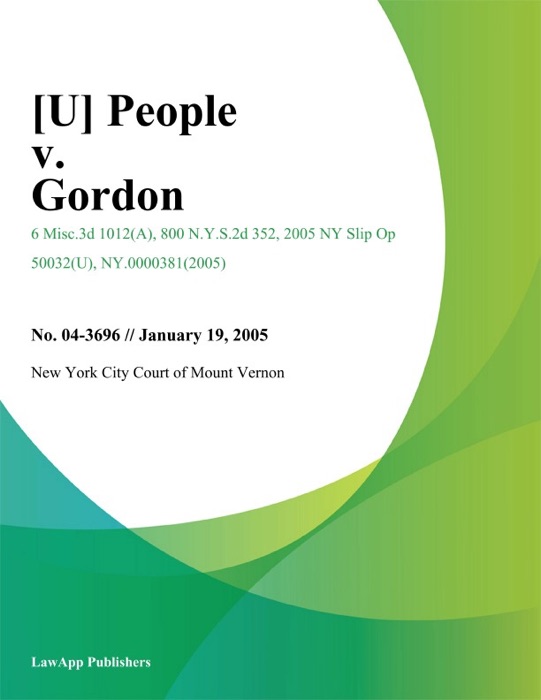 People v. Gordon