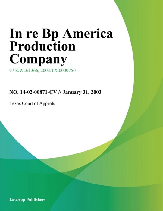 In re BP America Production Company