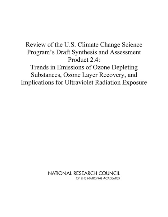 Review of the U.S. Climate Change Science Program's Draft Synthesis and Assessment Product 2.4