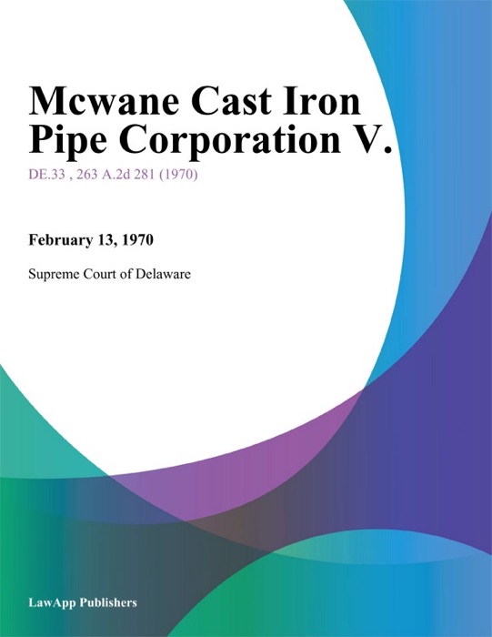 Mcwane Cast Iron Pipe Corporation V.