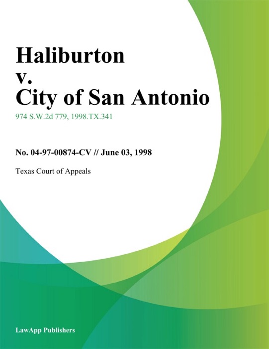 Haliburton v. City of San Antonio