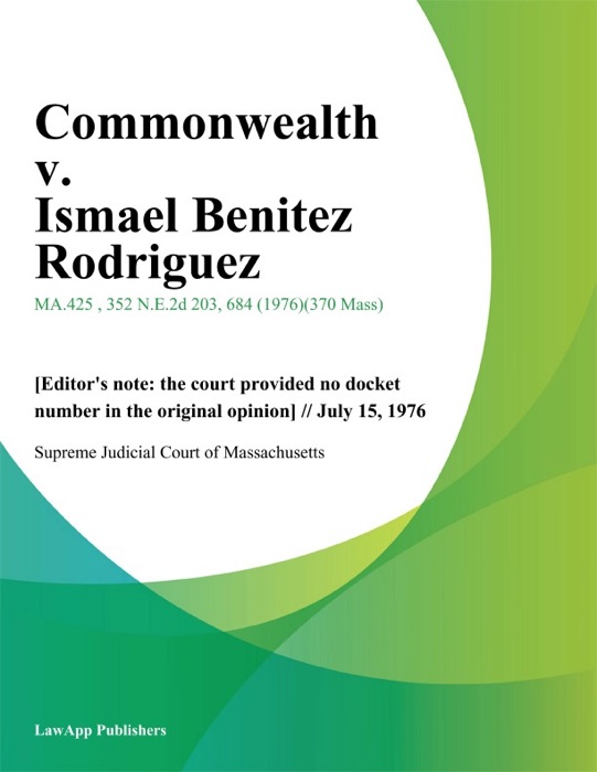 Commonwealth v. Ismael Benitez Rodriguez
