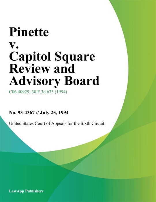 Pinette V. Capitol Square Review And Advisory Board