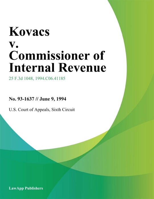 Kovacs v. Commissioner of Internal Revenue