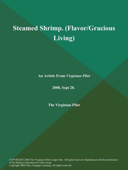 Steamed Shrimp (Flavor/Gracious Living)