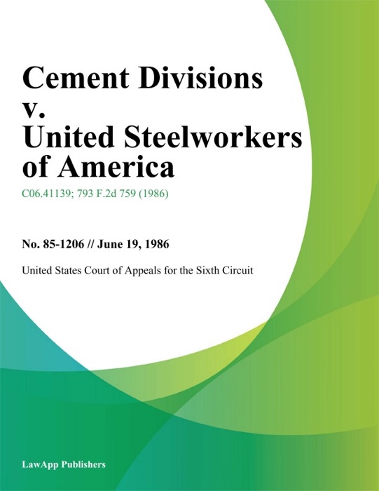 Cement Divisions V. United Steelworkers Of America