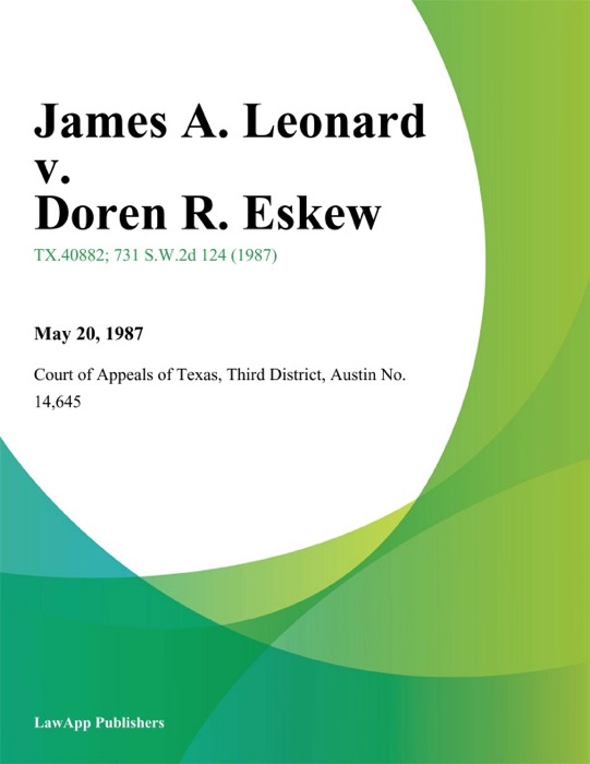 James A. Leonard v. Doren R. Eskew