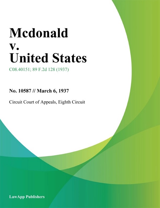 Mcdonald V. United States