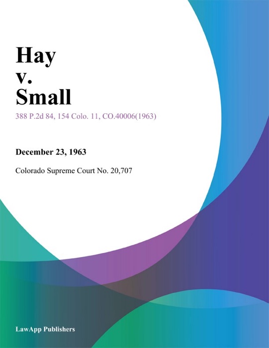 Hay v. Small