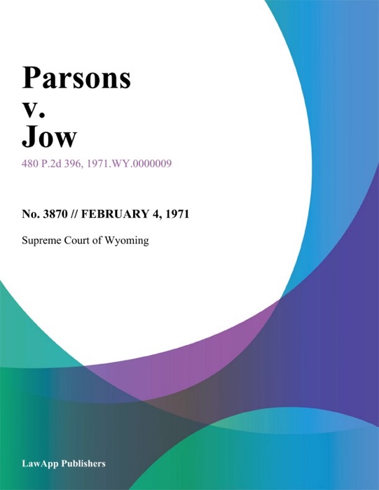 Parsons v. Jow
