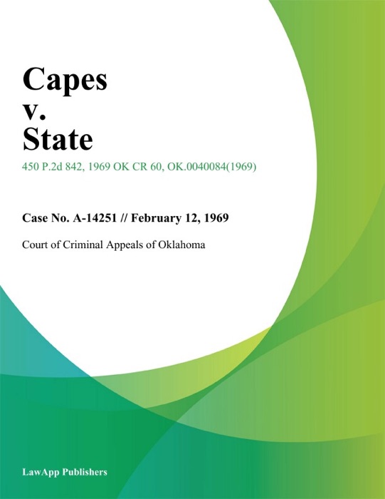 Capes v. State