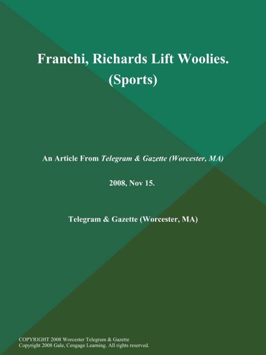 Franchi, Richards Lift Woolies (Sports)