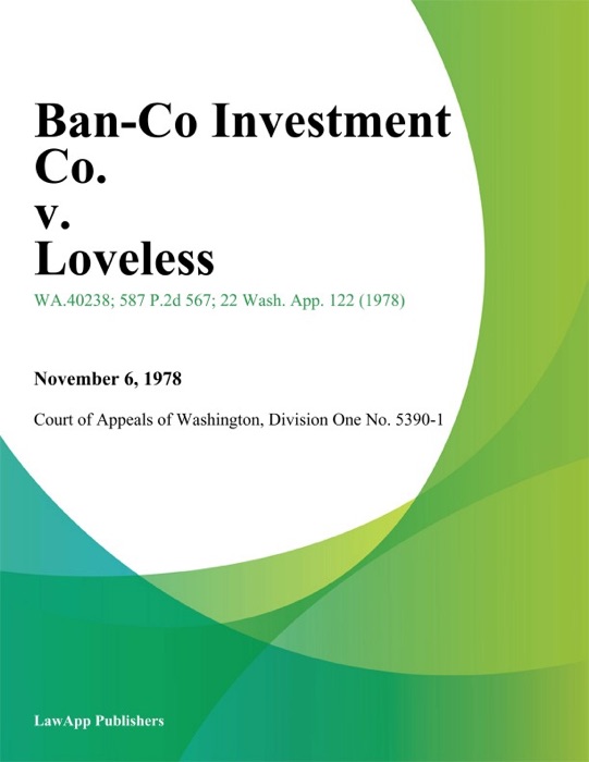 Ban-Co Investment Co. V. Loveless