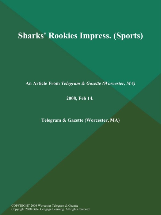Sharks' Rookies Impress (Sports)