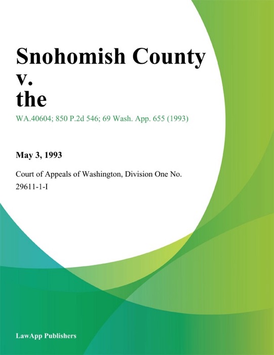 Snohomish County V. The