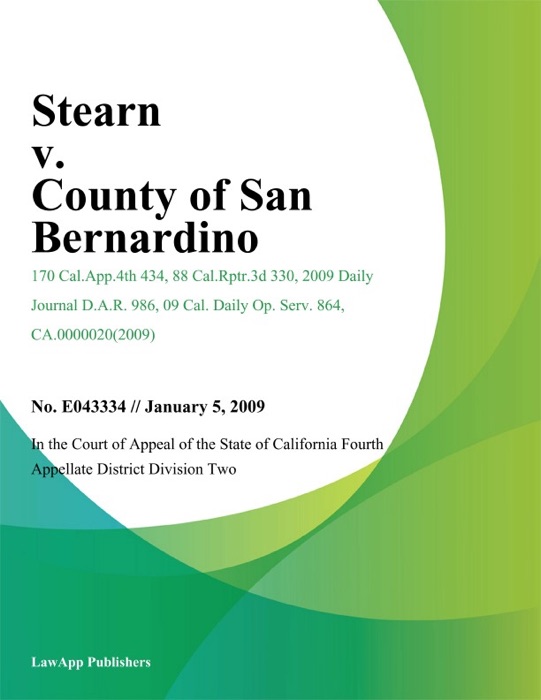Stearn v. County of San Bernardino