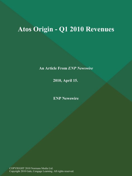 Atos Origin - Q1 2010 Revenues