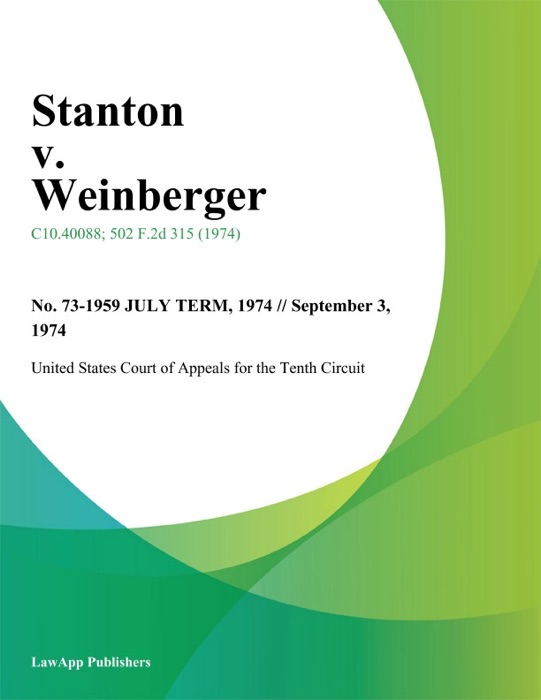 Stanton v. Weinberger