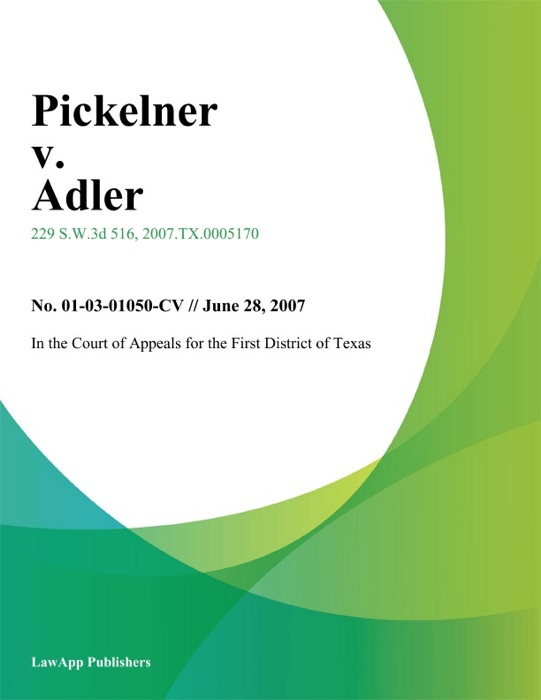 Pickelner v. Adler