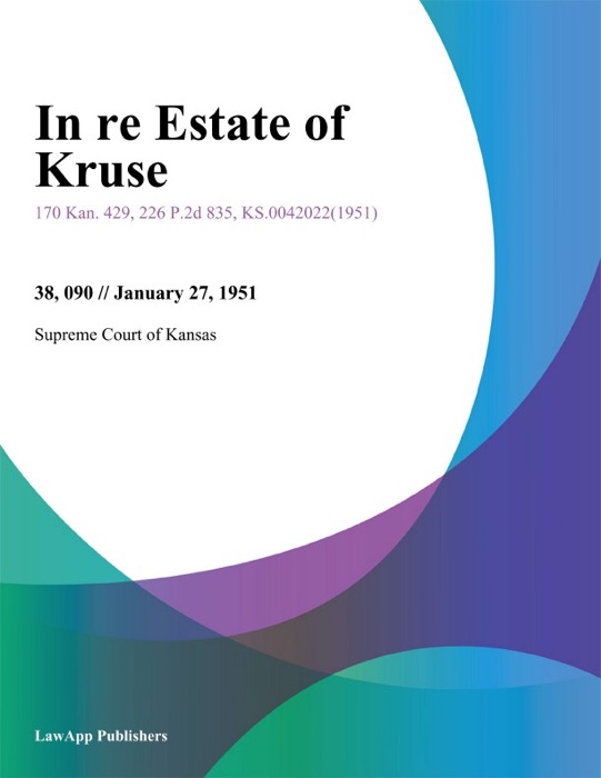 In re Estate of Kruse