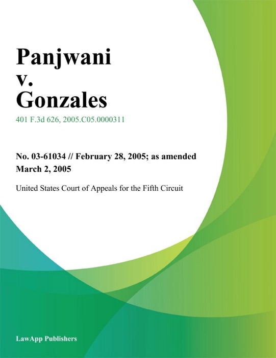 Panjwani v. Gonzales