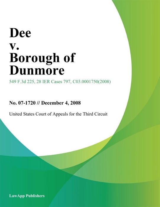 Dee v. Borough of Dunmore