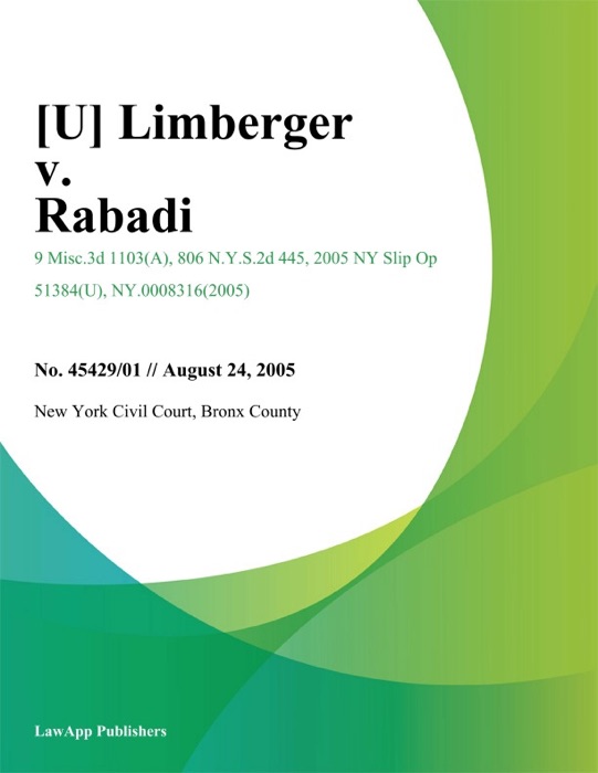 Limberger v. Rabadi