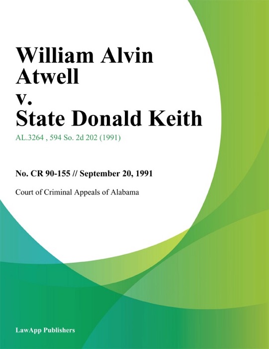 William Alvin Atwell v. State Donald Keith