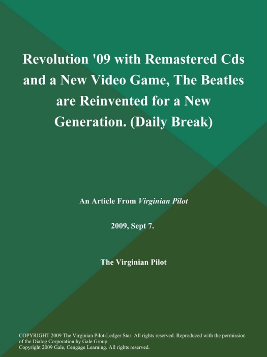 Revolution '09 with Remastered Cds and a New Video Game, The Beatles are Reinvented for a New Generation (Daily Break)