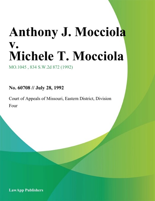 Anthony J. Mocciola v. Michele T. Mocciola